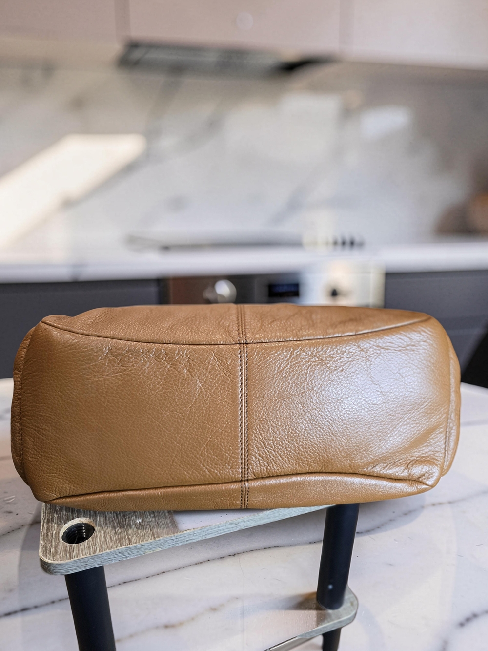HOBO International Caramel Leather Slouchy Shoulder Bag - Picture 7 of 16